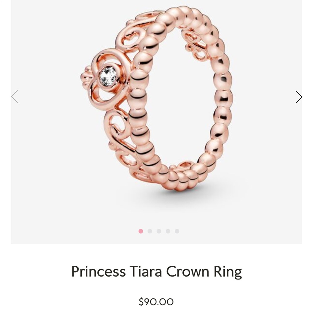 Pandora Princess Tiara Crown Ring